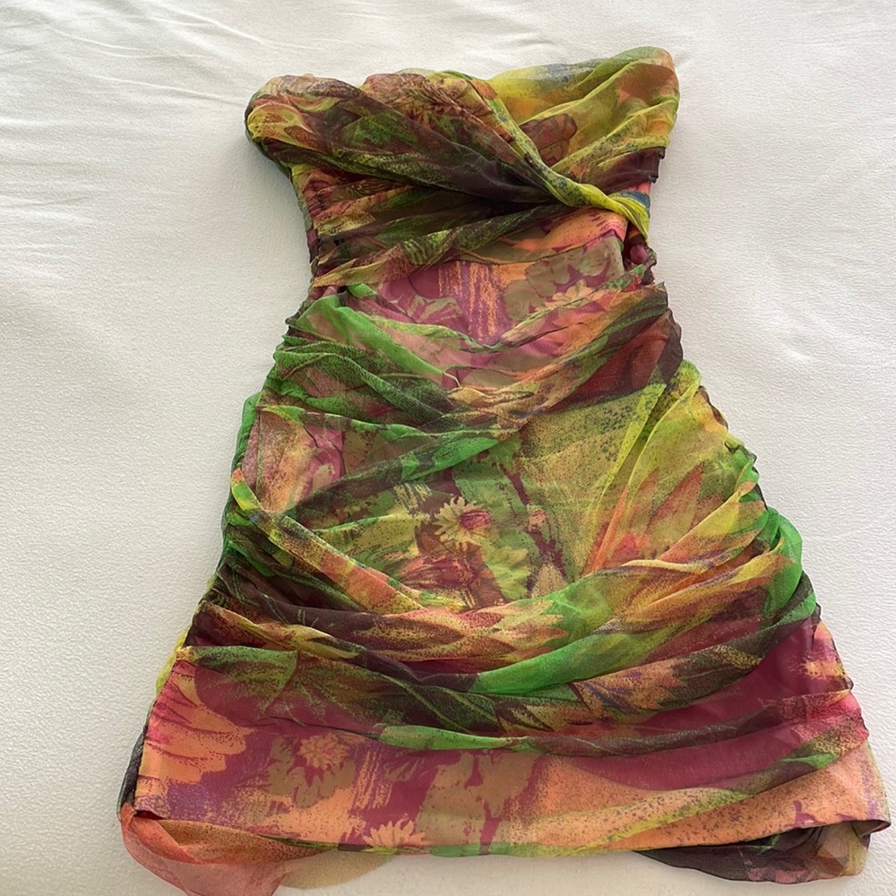 Colorful fun mini dress